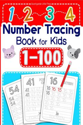 1-100 Number Tracing Book for Kids  - Number Tracing Book for Kids Ages 3-5 Preschool Math Workbook. Homeschool Preschool Learning Activities for 3 year olds
