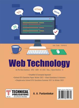 Web Technology GTU 18 Course (VI - ECE/ Elex.) (Open Elective - II) (3161012)