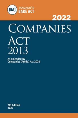 Taxmann's Companies Act 2013 – Most Authentic & Comprehensive Book covering Amended, Updated & Annotated text of the Companies Act 2013 in a small & a handy format | POCKET EDITION