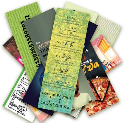 Creatie Bookmarks for Science Lovers| Pack of 50 | 1.75Inchx5.25Inch | Single Side Print Bookmark Bookmark