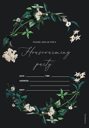 thepapertoys House Warming Invitation Cards , 25 Cards with Envelopes (5*7 inches)-ICHW14 Invitation Card