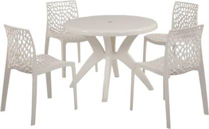 supreme ltd pvt Plastic 4 Seater Dining Set