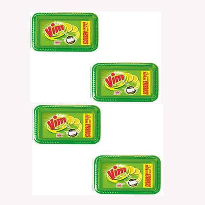 Vim DISH WASH BAR TUB PACK OF 4(500G*4) Dishwash Bar