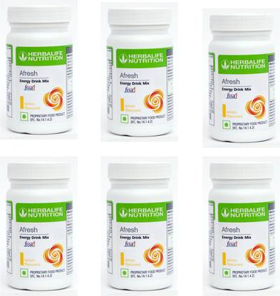 HERBALIFE Afresh Lemon Flavor 6 PIECES Energy Drink