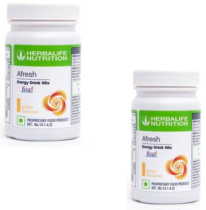 HERBALIFE Afresh Ginger Flavor 2 PIECES Energy Drink