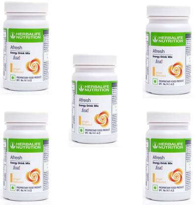 HERBALIFE Afresh Ginger Flavor 5 PIECES Energy Drink