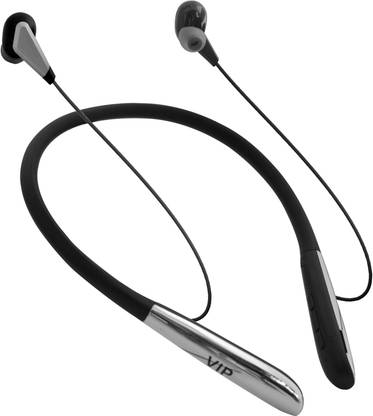 VIP V-009 Chrome BT Pure Bass Sound Bluetooth Neckband Headset with 72 Hrs Playtime Bluetooth