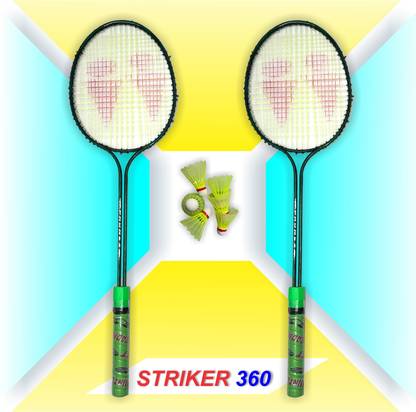 LINOX Double pipe badminton set of 2 with 6 shuttle cocks Badminton Kit