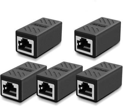 ULTRABYTES RJ45 Connector Plugs Ethernet Coupler for Cat5 Cat5e Cat6e Cat7. RJ45 Coupler Connector Wire Connector