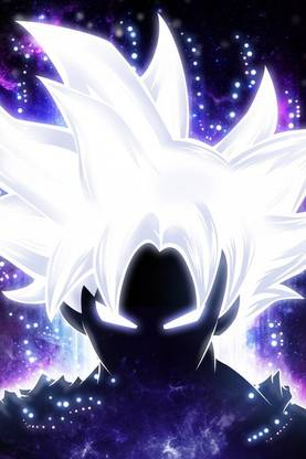 REDCLOUD Goku ultra instinct glow wall poster for room Paper Print