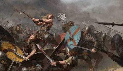 Warrior War Fantasy Art Battle Matte Finish Poster Paper Print