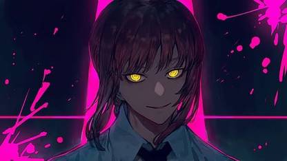 Makima Chainsaw Man Chainsaw Man Tie Matte Finish Poster Paper Print