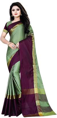 Assam Silk Silk Blend Saree