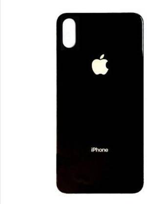 CallSmith Back Tempered Glass for Apple iPhone X / XS Ultra Glossy Black Back Tempered, With Apple Logo