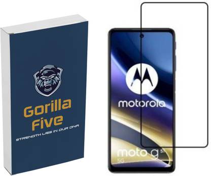GORILLA FIVE Edge To Edge Tempered Glass for :Moto G51 5G, Motorola-G51 5G.