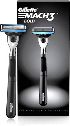 Gillette Mach 3 bold with 1 razor + 1 catridge + 1 magnetic stand, Men