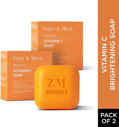 ZM Zayn & Myza Vitamin C Soap for skin brightening and deep cleansing