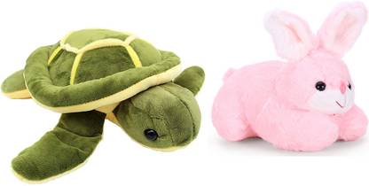 DTSM Collection Soft Toy Combo Turtle - 30 cm And Rabbit  - 25 cm