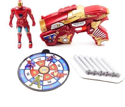 MABS Iron Man Ultra Long Range Soft Bullet Gun With Iron Man Toy Guns & Darts