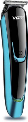 VGR V-183 Professional Rechargeable Hair Trimmer Trimmer 120 min  Runtime 5 Length Settings  (Black, Blue)