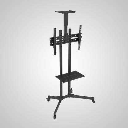 Logic Heavy Duty Floor Mount Trolley Stand|32" to 55" Flat Panel|Max Capacity-32Kg Full Motion TV Mount