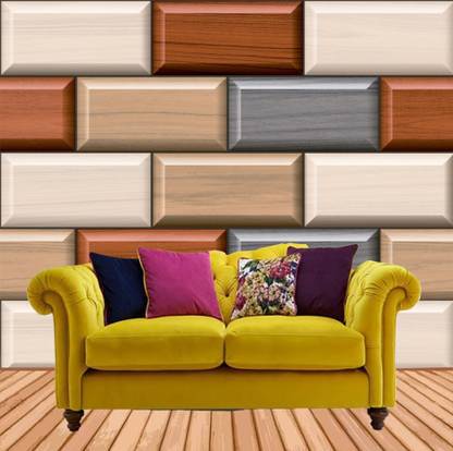 HD PRINT HOUSE Vinyl Architecture Multicolor Wallpaper
