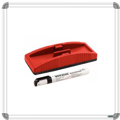 YAJNAS Non Magnetic 2x2 feet, Double Side Writing Whiteboard & Chalkboard, Combo of 3 Item Whiteboards