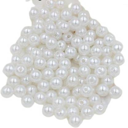 Elegant Casa White Moti Shining Pearl 1200 Pics Pearls for Craft,moti Craft Material-4mm