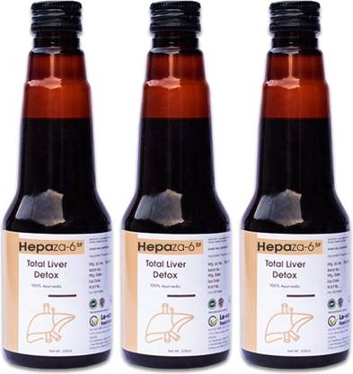 Le-vanza Food & Herbals Hepaza-6 - Liver Detox | For Fatty Liver | Jaundice | Weak Liver Functions | Indigestion | Constipation | Seabuckthorn |