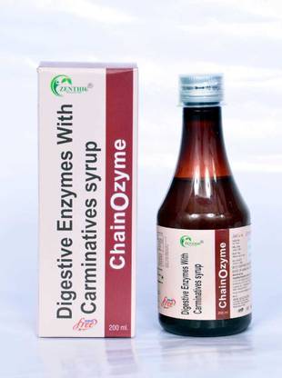 Zenthic Healthcare Digestive Enzymes With Carminative Syrup For Digestive Health And Acidity-200 ml