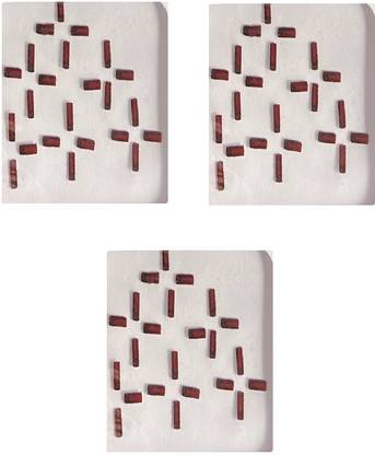 ONLINE JUNCTION OJ Plain Maroon Color Bindi Tikali Rectangle Long shape Pack-3 Size-1 Forehead Maroon Bindis