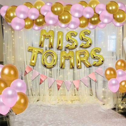 Prihit Bridal Shower Decorations Set - Bride To Be Props And Decoration , Pack of 68