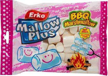 erko BBQ Marshmallows (Fat Free) (Gluten Free), 250g Vanilla Marshmallow