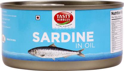 Tasty Nibbles CANNED SARDINE IN OIL 185G Sea Foods