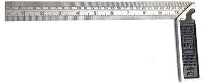 GADGET DEALS Tri Square Tool 90 Degrees Right Angle Ruler 10 Inch Tri-Square