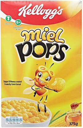 Kellogg's MIEL POPS CEREAL IMPORTED Box