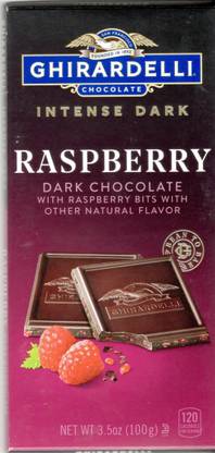 Ghirardelli RASPBERRY DARK CHOCOLATE WITH RASPBERRY BITS WITH OTHER NATURAL FLAVOR Bars