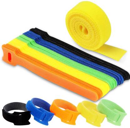 KUNYA Cable Ties with 1M Cable Ties Reusable Cable Management Straps Plastic Flexible Straps Cable Tie
