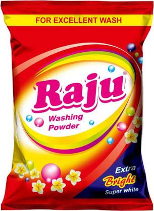 Raju WASHING POWDER 5KG [PACK OF 1] Detergent Powder