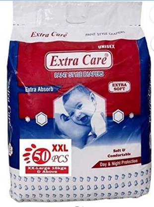 Extra Care Extra Absorb Pant Style Diapers Size (XXL) 50 Counts - XXL