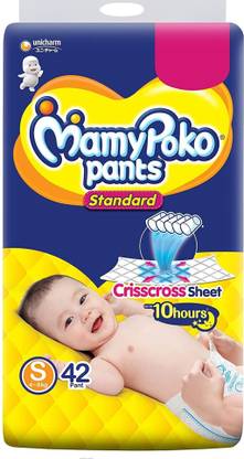 MamyPoko Pants Standard Pant Style Small Size Diapers (42 Count) - S