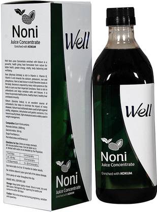 Modicare Well NONI Juice SUGAR FREE Organic Enriched with KOKUM- 1Liter