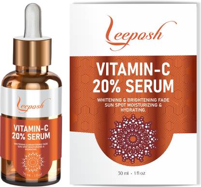 Leeposh Vitamin C Serum 20% Anti ageing Ascorbic acid Serum Lightening Glow