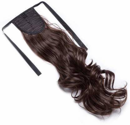 SAMYAK Ribbon Ponytail Curly / Wavy Extensions For Women And Girls Hair Extension