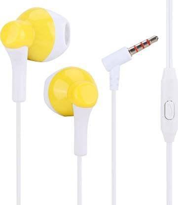 MAXOBULL Rock ep-204 Precision Bass Stereo Earphone Yellow Wired Headset Yellow Wired