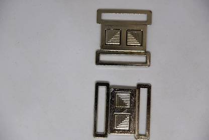 Asiatic Fancy Buckles Silver Belt buckle (Pack Of 20 ) Helmet Buckle Clip