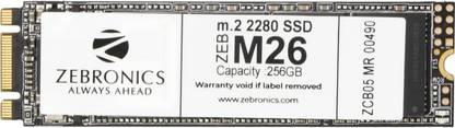 ZEBRONICS SSD 256 GB All in One PC's, Desktop, Laptop Black M.2 Internal Solid State Drive (SSD) (ZEB M26)