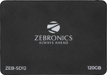 ZEBRONICS SSD 120 GB All in One PCs, Desktop, Laptop Internal Solid State Drive (SSD) (ZEB SD12)  (Interface: SATA III, Form Factor: 2.5 Inch) at Rs. 1249
