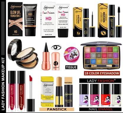 Lady FASHION Professional Series Makeup Kit with 15 Number of Items. MKL0211