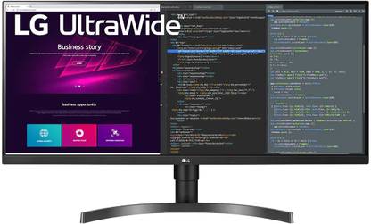 LG 86.36 cm (34 inch) 4K Ultra HD LED Backlit IPS Panel Monitor (34 (86.36cm) UltraWide™ QHD (3440 x 1440) IPS Monitor 34WN750)